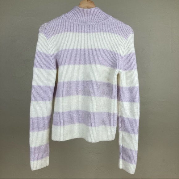 Intermix Striped Mockneck Sweater - Picture 4 of 6